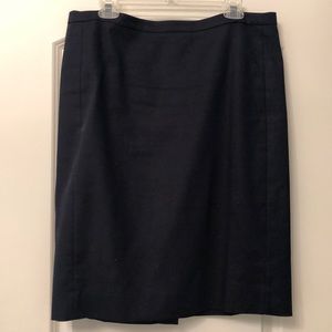 J Crew navy pencil skirt